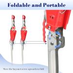 weyleity Automatic 2 Spring Fishing Rod Holder | 2 Pack Stainless Steel Folding Rod Stand Spring Loaded Adjustable Sensitivity Fish Pole Rack