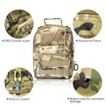 CWSDXM Waterproof Fishing Backpack with 2 Tackle Boxes, 2-Way Carry Design & Durable Material,Black, Khaki, Camo (Khaki with Two Tackle Boxes)