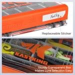 KastKing HyperSeal 3500 Double-Sided Waterproof Fishing Tackle Box – Adjustable Dividers, EVA Foam Jig Storage, Lure & Terminal Tackle Organizer,2 Pack