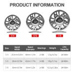 FREE FISHER Fly Fishing Reel 2+1BB CNC-machined Aluminum Alloy Lightweight Fly Reel 7/8 WT