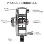 FREE FISHER Fly Fishing Reel 2+1BB CNC-machined Aluminum Alloy Lightweight Fly Reel 7/8 WT