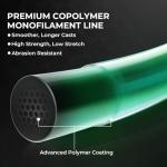 KastKing Destron Essential Monofilament Fishing Line, Midnight Camo, 10LB, 300 yds