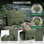 Goture 8-Section Fly Fishing Rod and Reel Combo & Gear Case, 9FT Travel Carbon Fiber Rod, Pre-spooled Fly Reel, WF-5F Line, 600D PVC Tackle Bag, Complete Starter Kit for Trout, Bass and Panfish