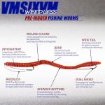 VMSIXVM Fishing Lures Bass Lures, Weedless Pre Rigged Bionic Sinking Bass Fishing Lure Soft Plastic Swimbaits for Trout, Walleye, Crappie, Fishing Worm Swim Baits Minnows for Saltwater Freshwater