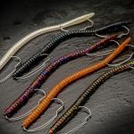 VMSIXVM Fishing Lures Bass Lures, Weedless Pre Rigged Bionic Sinking Bass Fishing Lure Soft Plastic Swimbaits for Trout, Walleye, Crappie, Fishing Worm Swim Baits Minnows for Saltwater Freshwater