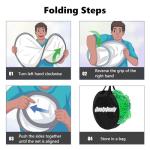 QualyQualy Bridge and Pier Fishing Net, Foldable Drop Net for Pier Fishing with Rope, Landing Net with Soft Steel Hoop(32''×36'')