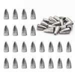 FREGITO 50pcs Fishing Weight Sinkers, Lead Worm Weights Fishing Sinkers for Bass Fishing Texas Rigs(3.5g)