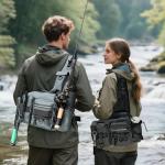 yuzhiyuan Multi - Carry Fishing Fanny Pack - Rod - Holding, Water - Repellent, Large Capacity for Bass Angling