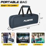 PLUSINNO Fishing Rod and Reel Combos -24 Ton Carbon Fiber Telescopic Fishing Pole - Spinning Reel 12 +1 Shielded Bearings Stainless Steel BB-Free Carrier Bag Case, Travel Saltwater Freshwater Fishing