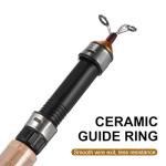 SHINEOFI Telescopic Mini Ultra-Light Ice Fishing Rod Pole 25.59 Inch Portable Pocket Fishing Rod with Durable Guides for Winter Angling