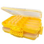 BiteX Waterproof 3600 Tackle Boxes 2PCS, Airtight Fishing Lure Box with 5-20 Adjustable Compartments, Watertight Tackle Tray Organizer for Freshwater Saltwater Fishing