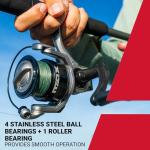 Abu Garcia Max X Size 3000 Spinning Fishing Reel, High-Performance Freshwater Reel, A-Symmetric Carbon Frame and Rotor, Durable & Lightweight Construction, Max Drag of 14lb | 6.4kg