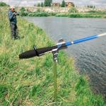 AVCMOTO Fishing Rod Holders for Bank Fishing, 360 Degree Adjustable Fishing Pole Holders for Ground, Multifunctional Stainless Steel Beach Fishing Rod Holder Fishing Gifts for Men (Silver)