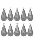 BLUEWING Casting Swivel Bell Sinkers Fishing Weights Drop Shot Dipsey Lead Saltwater, 3/4oz - 10pcs