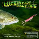 LUCKYFISHING EWG Hooks Worm Hooks for Bass Fishing 50PCS Offset Texas Rig for Freshwater Saltwater Size 4/0