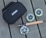 fairiland TURMAX MK2 Fly Fishing Reel Combo, CNC Aluminum Large Arbor Fly Reel with 2 Extra Spools and Storage Case, Sealed Carbon Drag, Left/Right Retrieve (5/6wt)