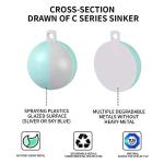 ECOFT Alloy Steel Fishing Weights Sinkers 20g-200g Coated Egg Sinkers Cannonball Weights Assorted Sizes Bag and Fish Weights Assortment Box Non-Lead Fishing Weights Saltwater Freshwater