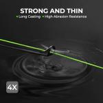 KastKing Superpower ColorShield Braided Fishing Line, Neon Green, 8LB, 150Yards, X4