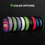 KastKing Superpower ColorShield Braided Fishing Line, Neon Green, 8LB, 150Yards, X4