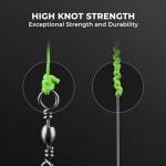 KastKing Superpower ColorShield Braided Fishing Line, Neon Green, 8LB, 150Yards, X4