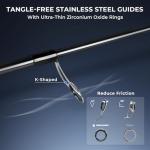 KastKing Megatron Titanium Telescopic Casting & Spinning Fishing Rods, IM7 Graphite Travel Rod with Titanium Solid Tip, Power Transition System, for Freshwater and Inshore Fishing