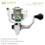 Lew’s MACH 1 Spinning Fishing Reel, Size 200 Reel, 9+1 Bearings, 6.2:1 Gear Ratio, Graphite Frame, Speed Gears, Speed Lube (Clam Packaging)