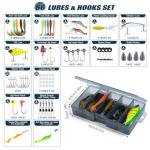 Goture Fishing Rod and Reel Combos-2PCS Telescopic Fishing Pole+2PCS Spinning Reels with Carrier Bag,1.8M-2.7M Telescopic Rod Reel Kit for Starter Travel Saltwater Freshwater,Gifts for Men