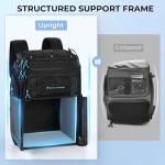 Calamus GearMaster Tackle Backpack with Bait Binder, Large Lightweight Water-Resistant Fishing Bag, Rod Holders, Food Storage