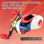 HAUT TON Scorpion King Baitcaster Fishing Reel,300 Series,Magnesium Alloy Frame Baitcasting Reel,10+1BB,7.2:1,35Lbs Drag Power,Saltwarer&Freshwater for Inshore&Offshore Fish (HT-NC, Left)