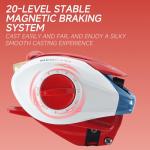 HAUT TON Scorpion King Baitcaster Fishing Reel,300 Series,Magnesium Alloy Frame Baitcasting Reel,10+1BB,7.2:1,35Lbs Drag Power,Saltwarer&Freshwater for Inshore&Offshore Fish (HT-NC, Left)