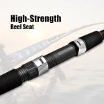 Fiblink Surf Casting Fishing Rod 2-Piece Graphite Travel Baitcasting Fishing Rod (Length: 9')