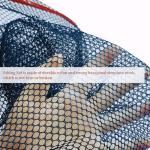 Fishing Landing Net, Fishing Net with Telescoping Pole Handle, Foldable Collapsible Nylon Material Mesh Landing Net Freshwater for Kids Men Women