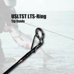 Fiblink Surf Casting Fishing Rod 2-Piece Graphite Travel Baitcasting Fishing Rod (Length: 9')