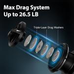 Handing M1 Fishing Reels Spinning Reels 2000 Spinning Fishing Reels Size 2000 22 Lbs Max Drag 9+1 Ball Bearings, 5.2:1 Gear Ratio, CNC Aluminum Spool