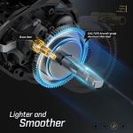 Piscifun Torrent II Baitcasting Fishing Reel, 20LB Carbon Fiber Drag Baitcasters, 6.6:1 Gear Ratio & Magnet Braking System Low Profile Casting Reel, Left Handed