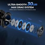 KastKing ReKon Saltwater Spinning Reel – Up to 55LBs Max Drag Big Game Fishing Reel - Innovative NyliTech Body- Water Resistant - 6.2:1 High Speed - MaxiDur 5+1+1 Corrosion-Resistance Bearing System