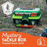 Catch Co Mystery Tackle Box Bank Fishing Essentials - 88 Pieces - Small Tackle Box - Green