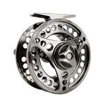 ANGLER DREAM EX-ALC Fly Reel 9/10WT CNC Machined Aluminum Fly Fishing Reel Silver/Gunsmoke Fly Reels
