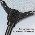 KastKing Brutus Fishing Net, Fish Landing Net, Lightweight & Portable Fishing Net with Soft EVA Foam Handle, Holds up to 44lbs/20KG, Fish-Friendly Mesh for a Safe Release, Silicone L