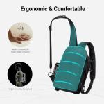 Piscifun Fishing Backpack with Rod Holder, Lightweight Sling Bag Storge Gear and Equipment, Black, Urban, Standard