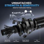 KastKing Spartacus II Plus Twin-Tip Spinning & Casting Rods, IM6 Graphite Blanks, Stainless Steel Frame with Zirconium Oxide Rings, 2-Piece Rods with Extra Tip Section, PTS, No-Slip Grip, Hook Keeper