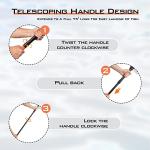 KastKing Brutus Fishing Net, Fish Landing Net, Lightweight & Portable Fishing Net with Soft EVA Foam Handle, Holds up to 44lbs/20KG, Fish-Friendly Mesh for a Safe Release, Silicone L