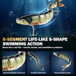 PLUSINNO Fishing Lures - Tackle Box, Bass Fishing Lures for Freshwater and Saltwater, Trout Fishing Gear & Bait, Fishing Gifts for Men，Father