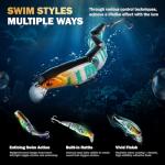 PLUSINNO Fishing Lures - Tackle Box, Bass Fishing Lures for Freshwater and Saltwater, Trout Fishing Gear & Bait, Fishing Gifts for Men，Father