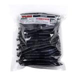 Yum Lures Dinger Classic Worm All-Purpose Soft Plastic Bass Fishing Lure 100 Pack, Black Blue Flake, 5 Inch