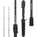 KastKing Verus Performance Spinning & Casting Fishing Rod with Extra Tip, Lightweight KastFlex IM6 Graphite, FazLite Rings Guides, EVA Grip, PTS Power Transition System, Cast, 7'6", H