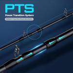 KastKing Verus Performance Spinning & Casting Fishing Rod with Extra Tip, Lightweight KastFlex IM6 Graphite, FazLite Rings Guides, EVA Grip, PTS Power Transition System, Cast, 7'6", H