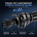 KastKing ReKon Saltwater Spinning Rod, KastFlex IM6 Carbon Graphite Blank, Zirconium Ceramic Guides, Graphite Locking Reel Seat, Oversized Drop Shot Hook Keeper, 2-Piece PTS, Saltwater Fishing