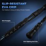 KastKing ReKon Saltwater Spinning Rod, KastFlex IM6 Carbon Graphite Blank, Zirconium Ceramic Guides, Graphite Locking Reel Seat, Oversized Drop Shot Hook Keeper, 2-Piece PTS, Saltwater Fishing