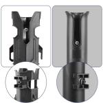 6 Pcs Mecha Boats Fishing Rod Holders,Wall Mounted Fishing Rod Holder Bracket Tube for Kayak with Screws,Ball Bungee Cords,Fishing Rod Storage Tubes for Boats,Cooler,Kayak,Crate,Garage,Trailer,Truck